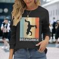 ブレイクダンス I レトロ I ダンサー ヒップホップダンス ブレイクダンス 長袖Tシャツ 彼女への贈り物
