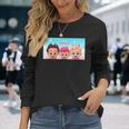 ベベフィクンででししし・良し・キッメンズ・ネガーマンズ 長袖Tシャツ 彼女への贈り物