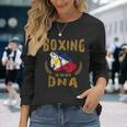 ボクシングは私の Dna にある フィリピン国旗のボクシング グローブ 長袖Tシャツ 彼女への贈り物