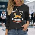 ボルゾイママ、まるで普通のママ専用クーラー-ボルゾイ犬 長袖Tシャツ 彼女への贈り物