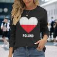 ポーランド国旗シャツ 長袖Tシャツ 彼女への贈り物