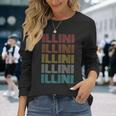 レトロ ヴィンテージ Illini 長袖Tシャツ 彼女への贈り物