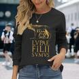 ローマの狼 古代ローマ ローマ帝国の名言 長袖Tシャツ 彼女への贈り物