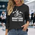ヴィンテージ マウンテンバイク メンズ レディース バイカー Mtb トレイルバイク 長袖tシャツ 長袖Tシャツ 彼女への贈り物