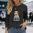 個人ストーカー 犬 ジャック・ラッセル・テリア I Will Follow You 長袖Tシャツ 彼女への贈り物