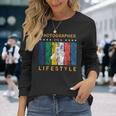 写真家 It's A Lifestyle おもしろtシャツ 写真好きのギフト 長袖Tシャツ 彼女への贈り物
