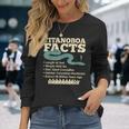 古代最強蛇ティタノボア解説 Titanoboa Facts 恐竜時代雑学 科学学習 長袖Tシャツ 彼女への贈り物