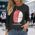 寿司 ハグ 甘い 和食 まぐろ にぎり 長袖Tシャツ 彼女への贈り物