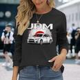 日の丸ラリーカー。日本国内市場の車。 Jdm 長袖Tシャツ 彼女への贈り物