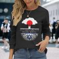 日本人が育てたイスラエルのルーツ 日本 イスラエル ユダヤ人移民 長袖Tシャツ 彼女への贈り物