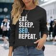 検索エンジン最適化 Eatleepeo Repeateo 長袖Tシャツ 彼女への贈り物