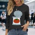 缶詰トマト 長袖Tシャツ 彼女への贈り物