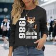 限定版 1986 誕生日 1986 1986年生まれ ヴィンテージ 長袖tシャツ 長袖Tシャツ 彼女への贈り物