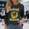 面白いモンキー・チンパンジーニ・バナニーニ・イタリアン・ブレインロット・ミーム 長袖Tシャツ 彼女への贈り物