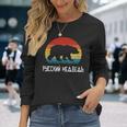 面白いロシア語 ロシアのクマのシルエット ロシア 長袖tシャツ 長袖Tシャツ 彼女への贈り物