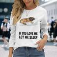 Cute Leonberger If You Love Me Let Meleep パジャマ 長袖Tシャツ 彼女への贈り物