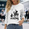Don Quixote アートワーク 長袖tシャツ 長袖Tシャツ 彼女への贈り物