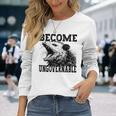 Raccoon Become Ungovernable ビンテージ グラフィック パンダ ミーム 長袖Tシャツ 彼女への贈り物