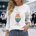 Love Wins Always Lgbt Lgbtq レインボープライド月間サポート 長袖Tシャツ 彼女への贈り物