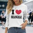 I Lovehanghai アイ・ラブ・シャンハイ 長袖Tシャツ 彼女への贈り物