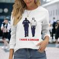 On Back I Have A Dream Trump Police 格言 男性 長袖Tシャツ 彼女への贈り物