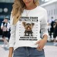 Personaltalker Yorkie ファニーヨークシャー犬好き オーナーミーム 長袖Tシャツ 彼女への贈り物