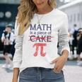 Pi Day Math Is A Piece Of Cake ファニーtシャツ 314用 長袖Tシャツ 彼女への贈り物