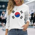 South Korea Korean National Flageoul 長袖Tシャツ 彼女への贈り物