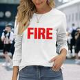 Wildland Hotshot Crew Fire Rescue Department 消防士 長袖Tシャツ 彼女への贈り物