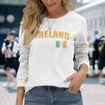 アイルランド国旗 聖パトリックの日 長袖Tシャツ 彼女への贈り物