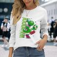 ザ・スーパーマリオギャラクシー・ムービー Action Yoshi 長袖Tシャツ 彼女への贈り物