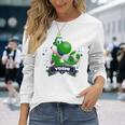 ザ・スーパーマリオギャラクシー・ムービー Yoshi Champion 長袖tシャツ 長袖Tシャツ 彼女への贈り物
