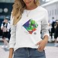 ザ・スーパーマリオギャラクシー・ムービーyoshi In Action 長袖Tシャツ 彼女への贈り物
