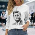 ジョン・F・ケネディ大統領 長袖Tシャツ 彼女への贈り物