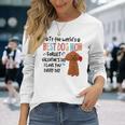 トイプードル最高の犬ママバレンタインデー面白い犬の恋人 長袖tシャツ 長袖Tシャツ 彼女への贈り物