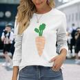 ニンジン コスチューム 野菜 カーニバル コスチューム ビーガン Carrot Costume 長袖Tシャツ 彼女への贈り物