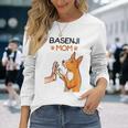 バセンジーママ犬愛好家 長袖Tシャツ 彼女への贈り物