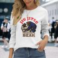 ブラジリアン柔術 Bjj クマのように訓練する 長袖tシャツ 長袖Tシャツ 彼女への贈り物