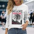 マイアミマジックシティビーチシャツ フロリダ愛好家向け 長袖tシャツ 長袖Tシャツ 彼女への贈り物