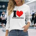 私は歯科矯正が大好きです 長袖Tシャツ 彼女への贈り物