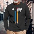 2B Or Not 2B 鉛筆 シェイクスピア ハムレット 引用 面白い 長袖tシャツ 長袖Tシャツ 高齢者への贈り物
