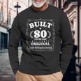 80年前に建てられたヴィンテージファニー80歳の誕生日。 長袖Tシャツ 高齢者への贈り物