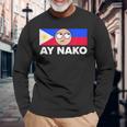 Ay Nako Pinoy Pride Filipino Philippines シャツ 長袖Tシャツ 高齢者への贈り物