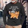 The Cat Game Don't Look At This Cat You Lost Kitten 長袖Tシャツ 高齢者への贈り物