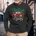 Christmas 2025 Cousin Crew Xmas Lights Matching Family Group Long Sleeve T-Shirt Gifts for Old Men