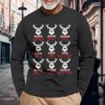 Deer Hunting Hunter Of All Santa's Reindeer Long Sleeve T-Shirt Gifts for Old Men