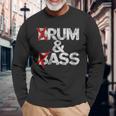 Drum And Bass Rum & Assintage 長袖Tシャツ 高齢者への贈り物