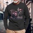 Drums ドラマーバンド ドラムセット ドラムセット 長袖Tシャツ 高齢者への贈り物