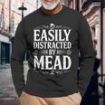 Easy Distracted By Mead 長袖tシャツ 長袖Tシャツ 高齢者への贈り物
