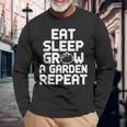 Eatleep Grow A Garden Repeat 面白い ガーデニング ゲーム 長袖Tシャツ 高齢者への贈り物